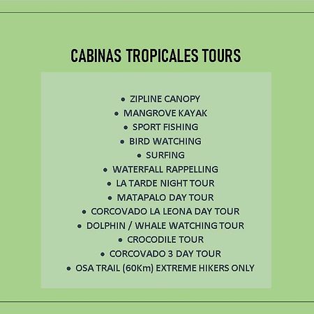 Cabinas Tropicales Пуэрто-Хименес Экстерьер фото